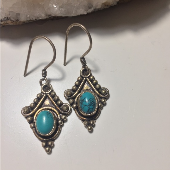 Jewelry - Silver and Turquoise earrings